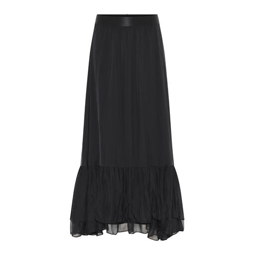 Bruuns Bazaar Chiffon Skydance Nederdel, Black, 42