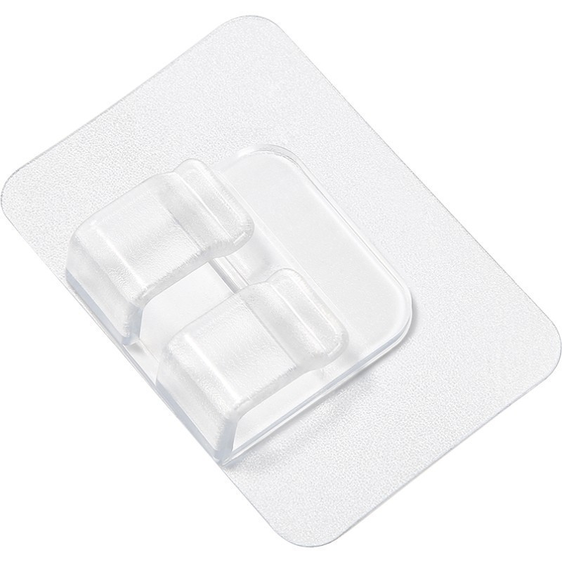(10er Set) 60x40mm Selbstklebende Lichterkette Befestigungs Haken Weihnachts / Outdoor Beleuchtungs Aufhänger Kabel Halterung