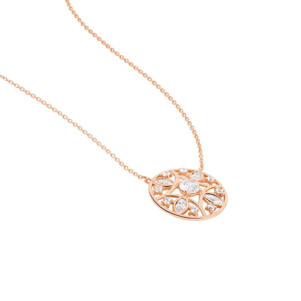 Collier Weena Or Rose Oxyde De Zirconium