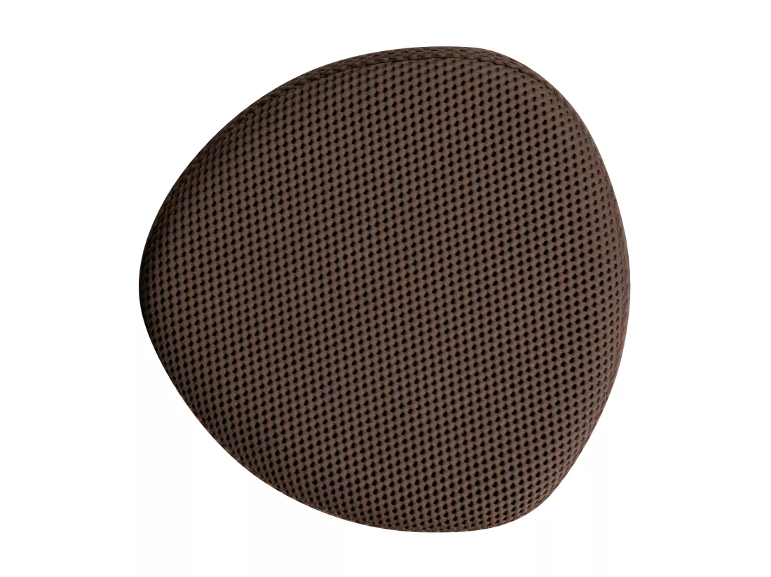Puuk - Pouf rond en tissu ø40cm - Marron