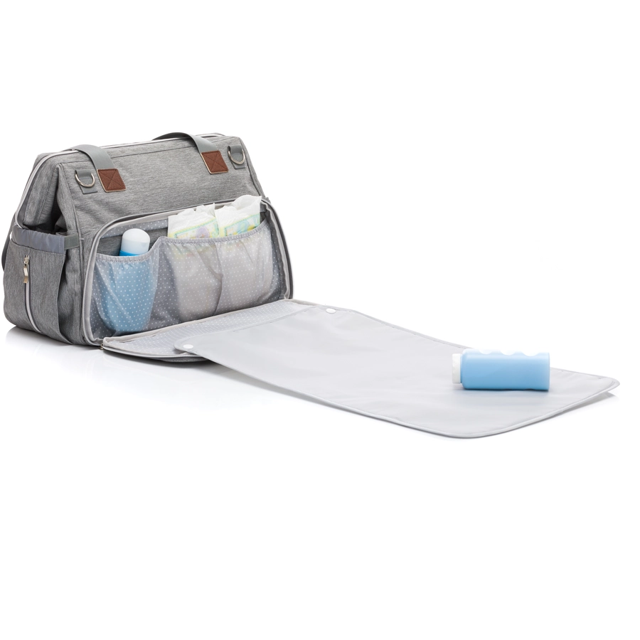 fillikid Wickeltasche Korfu Melange Hellgrau