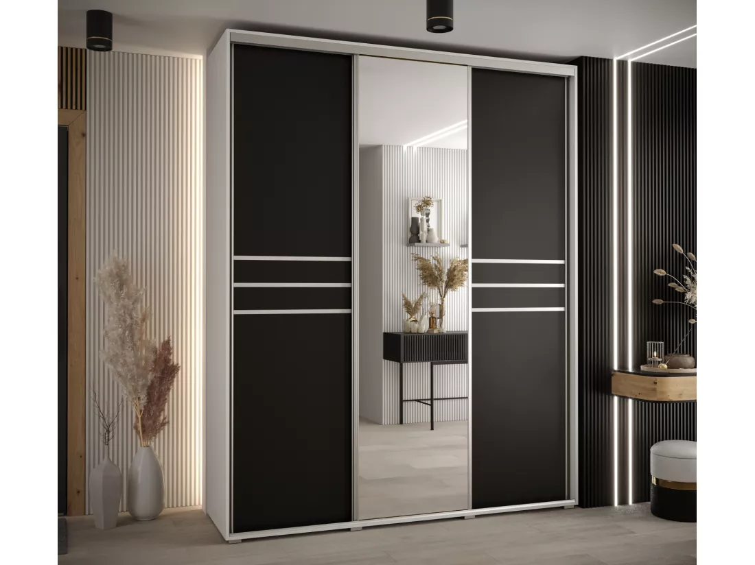 ARMOIRE DAVOS 11 À PORTES COULISSANTES 235,2/200/60 3 portes