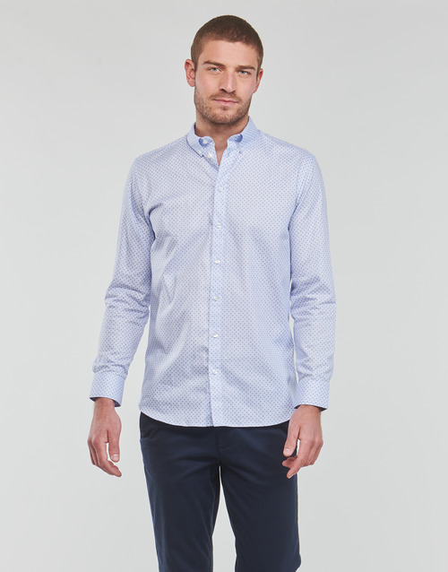 Selected - ETHAN MICRO MOTIF SLIM FIT - Bleu Ciel