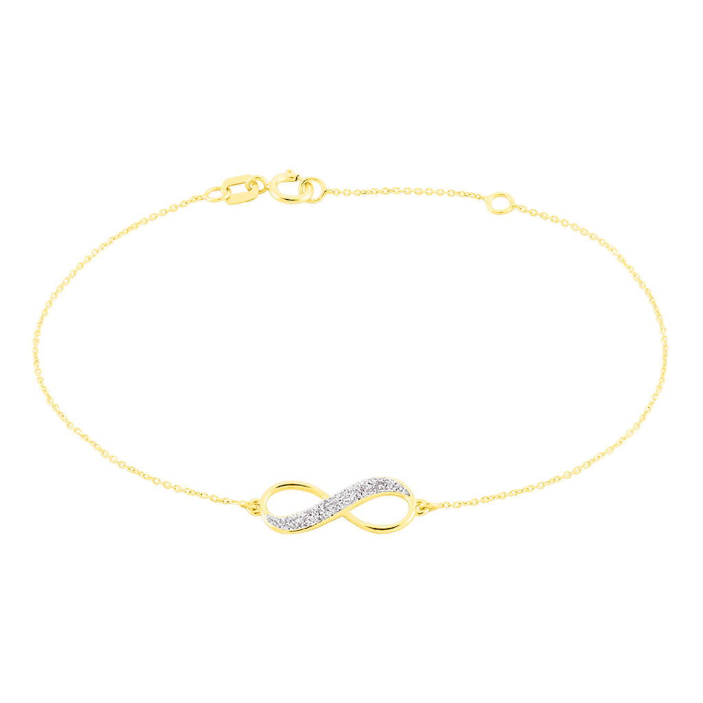 Bracelet Maryeme Infini Glitter Or Jaune