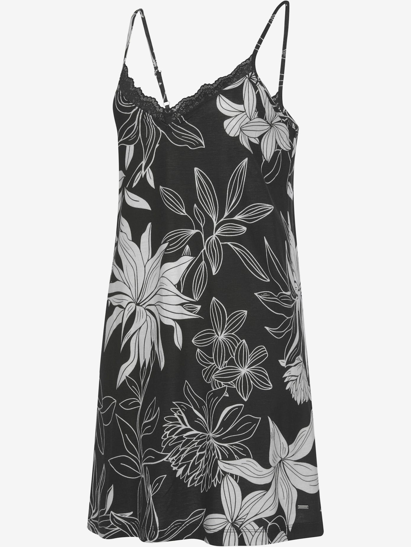 Déshabillé court à motif floral