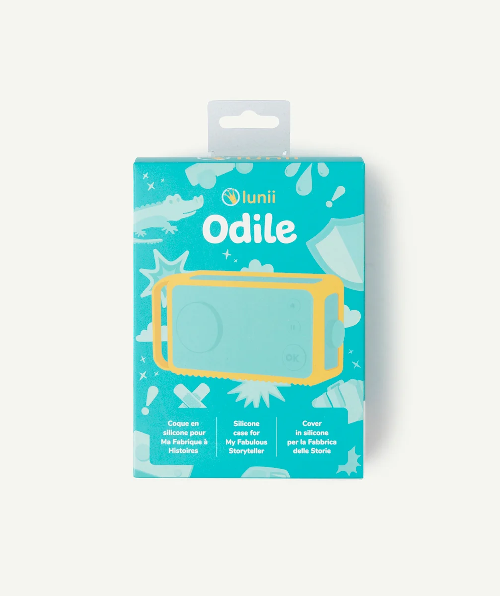LUNIICOQUE ODILE MA FABRIQUE À HISTOIRES EN SILICONE JAUNE