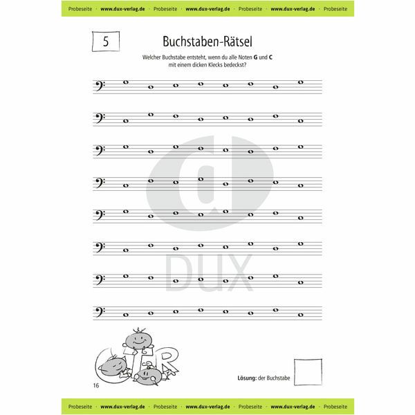 Edition Dux Kleine Notenrätsel Violin+Bass