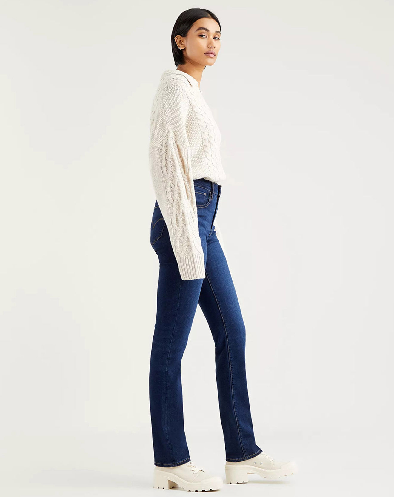 Levi's® Jean righ rise straight 724 bleu