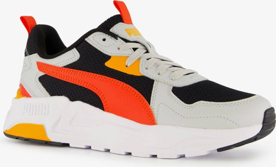 Puma Trinity Lite sneakers wit zwart rood geel Mesh Meerkleurig 35.5
