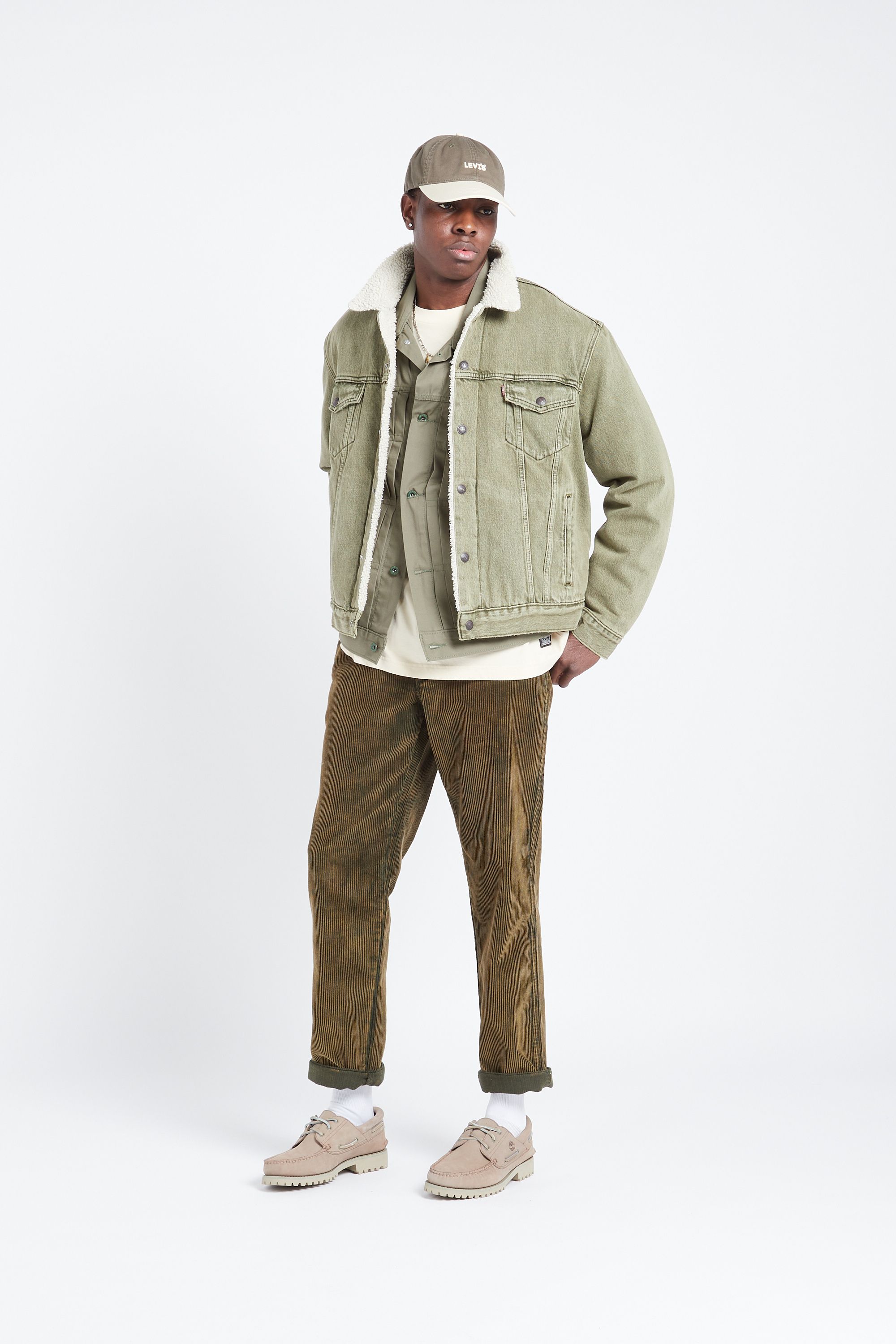 LEVI'S Veste TYPE 3 SHERPA TRUCKER Vert
