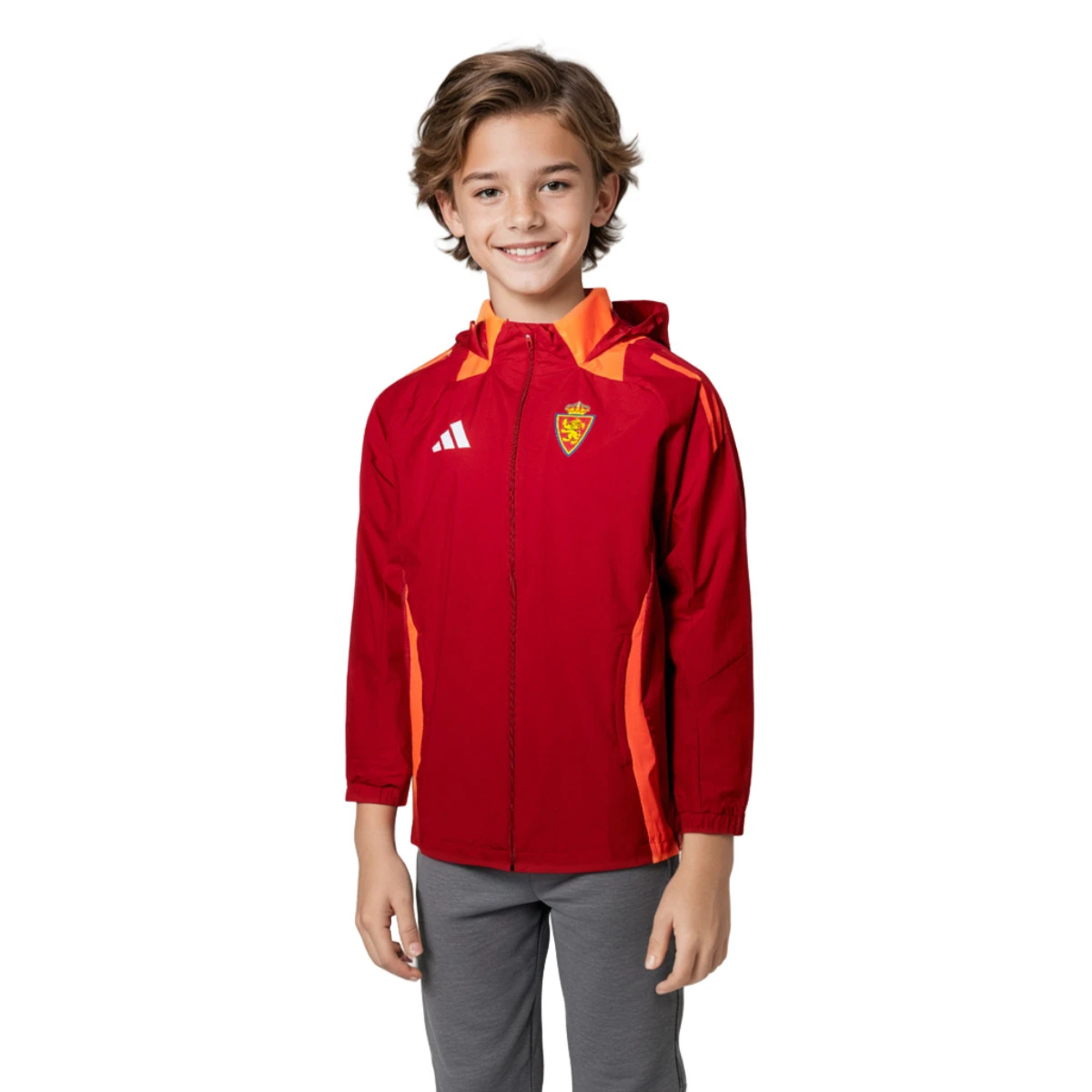 Impermeável adidas Real Zaragoza Training 2024-2025 Guarda-redes Criança