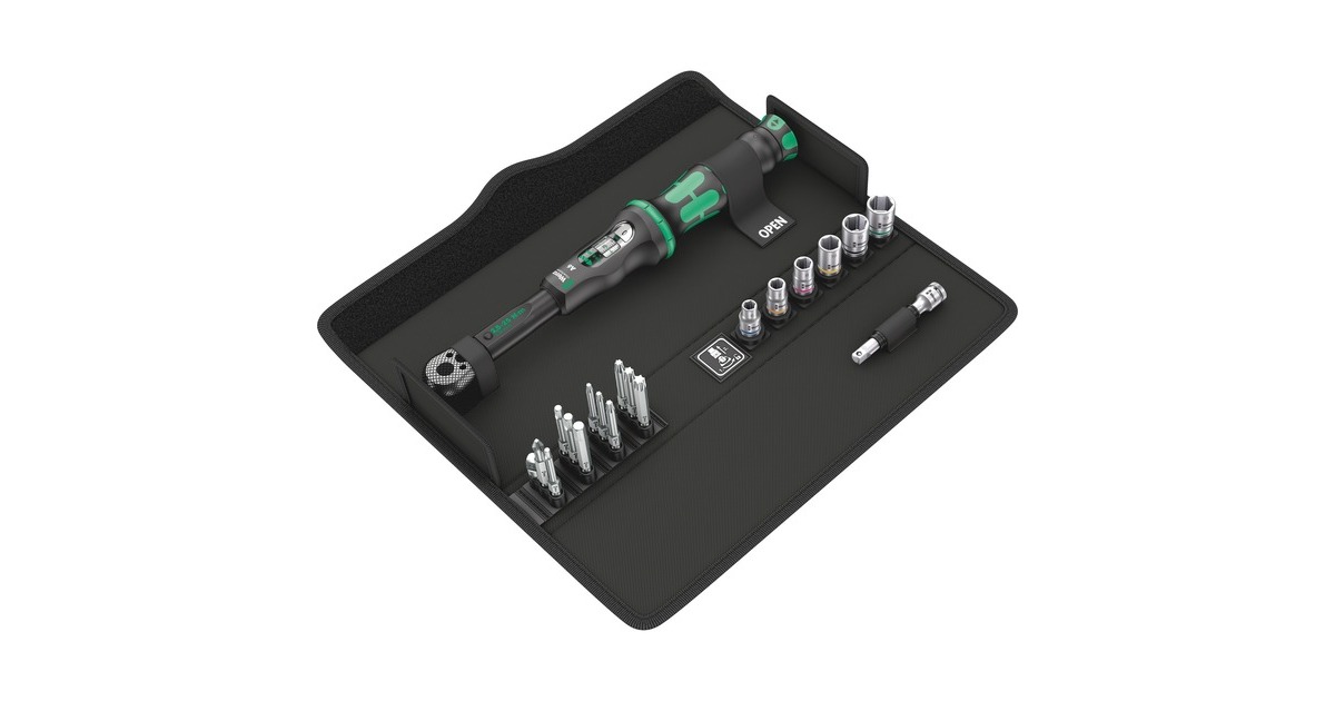 WeraClick-Torque A6 Set 1 draaimomentsleutel  (Zwart/groen)