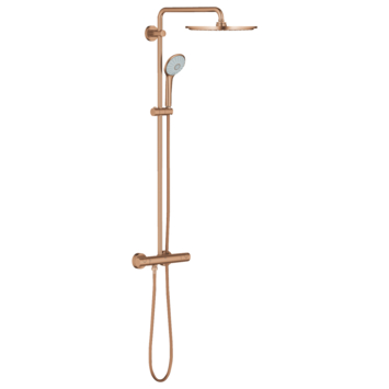 Grohe regendoucheset Euphoria XXL 310 met handdouche en thermostaatkraan koper