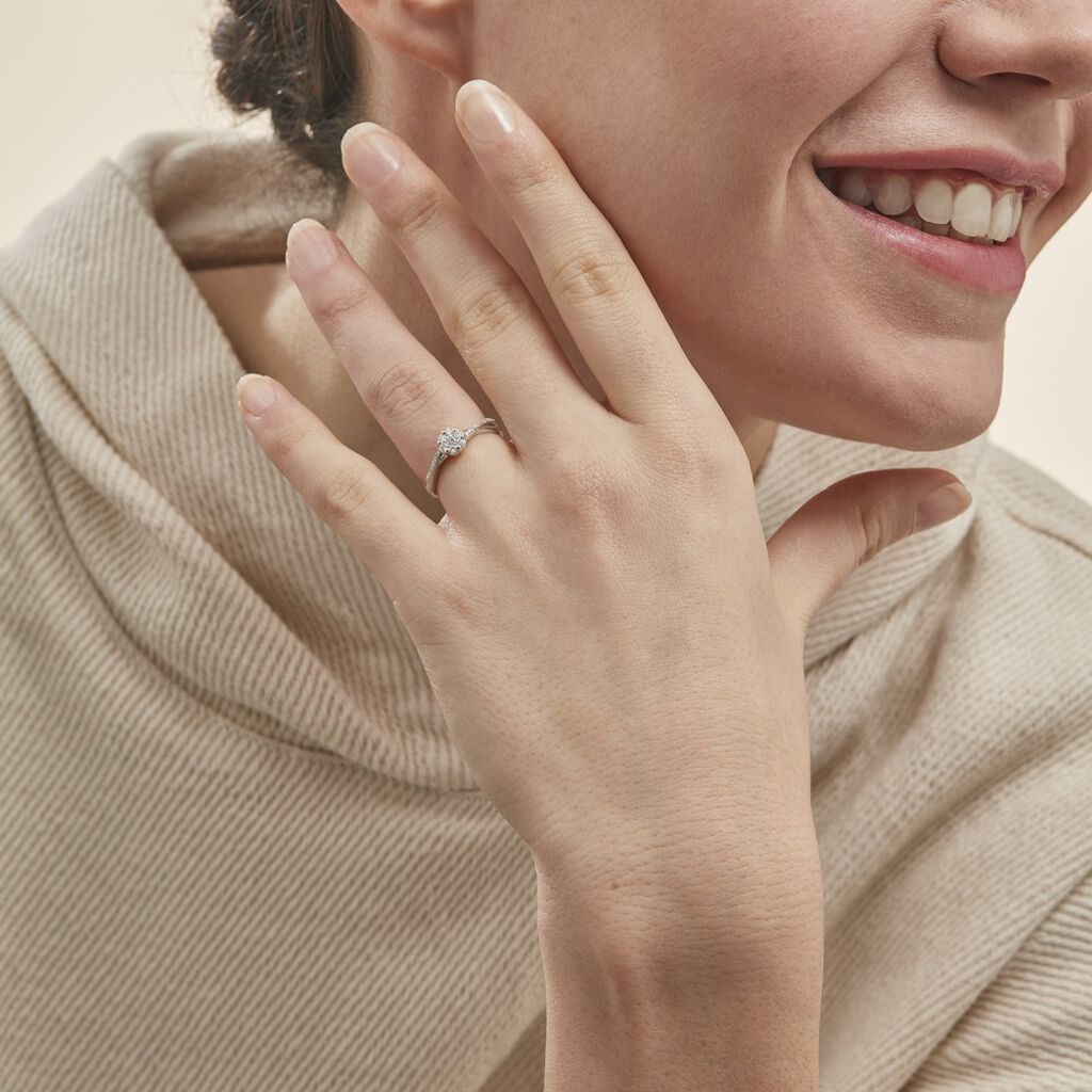 Bague Nusa Or Blanc Diamant