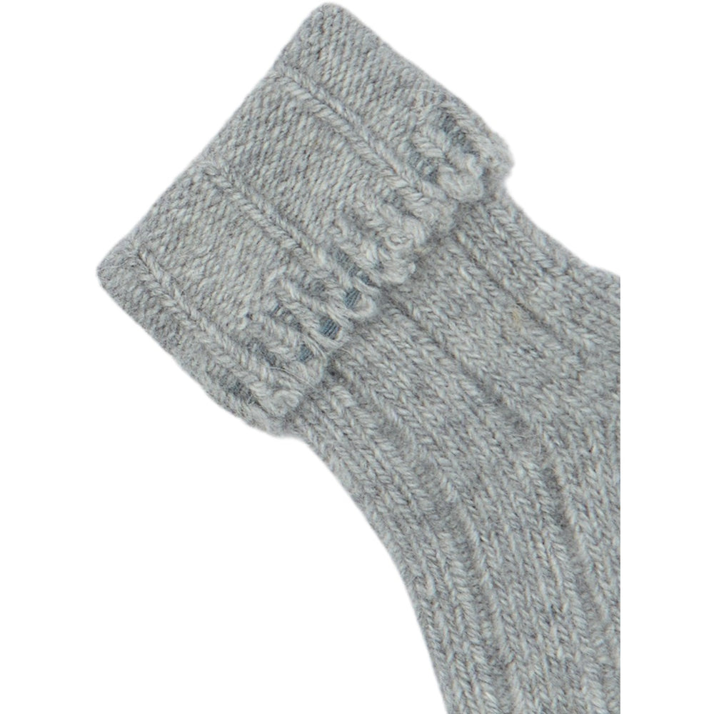 Køb minipop® Light Grey Melange Minipop Uld Heavy Baby Strømpe