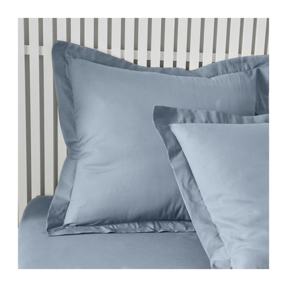 Taie d'oreiller essential - 63 x 63+5 cm - 100% coton uni - denim