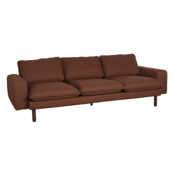 KARWEI 3-zits bank Ella terracotta stof