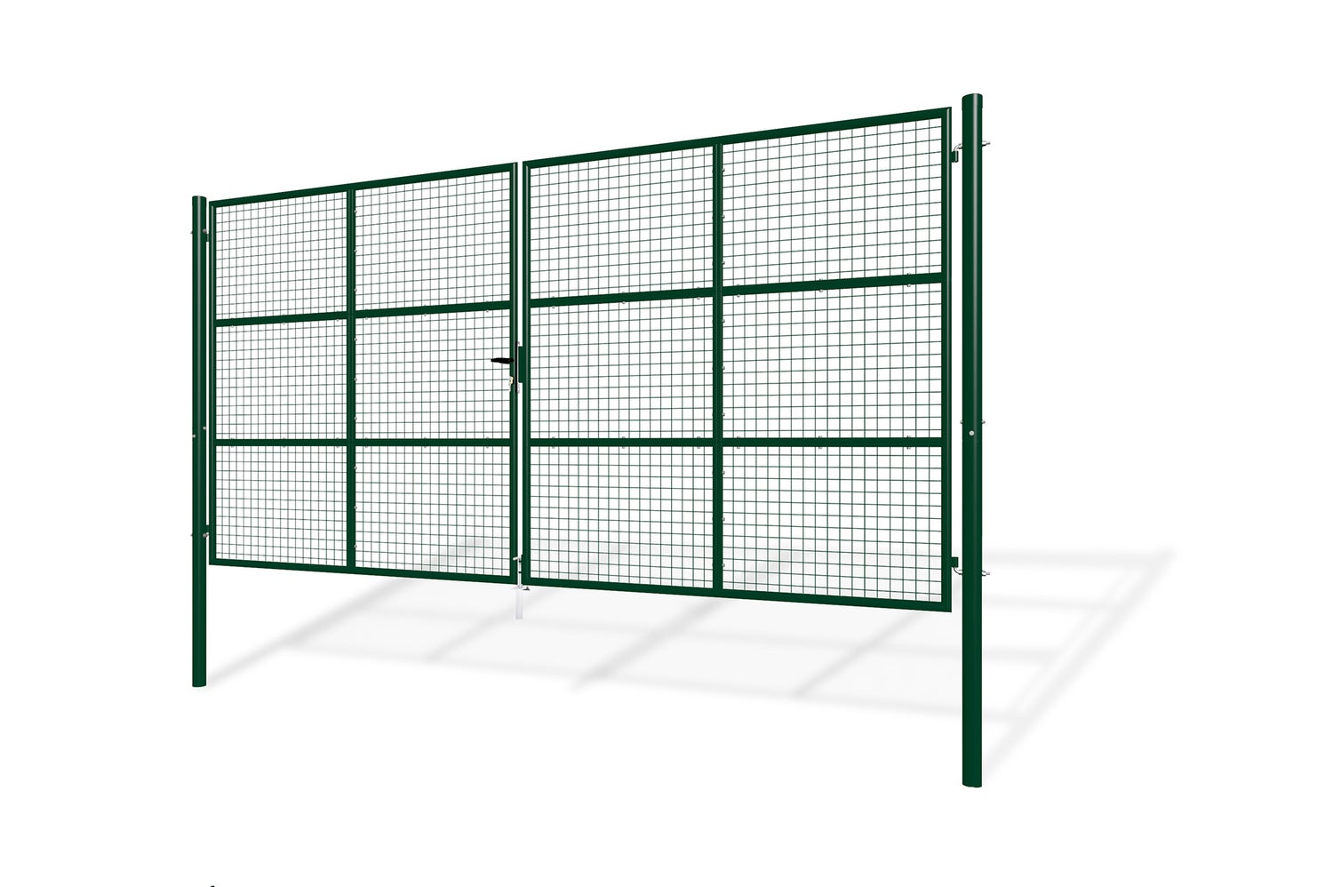 Dubbele poort voor gelast draadhek 4m OLGA 400B200 mosgroen
