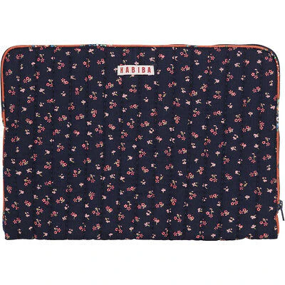 HABIBA  Fleur computer sleeve - Indigo