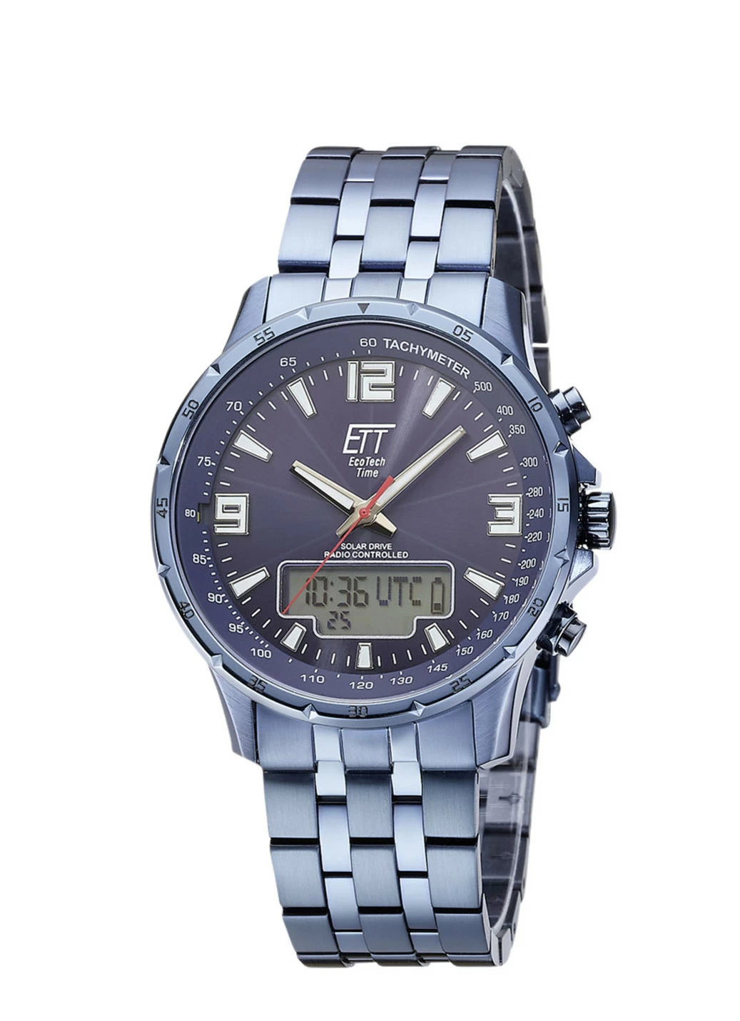 Sportliche Funk-Solar-Herrenuhr