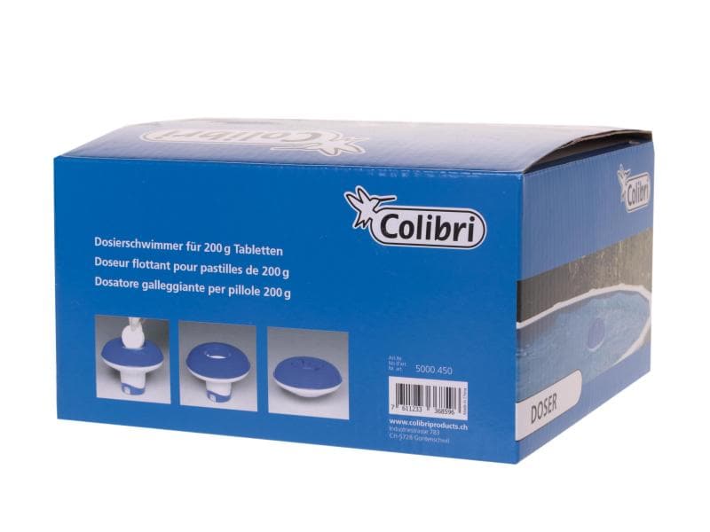 Colibri Chemikalienschwimmer für 200 g Tabletten Schwimmer für die Dosierung