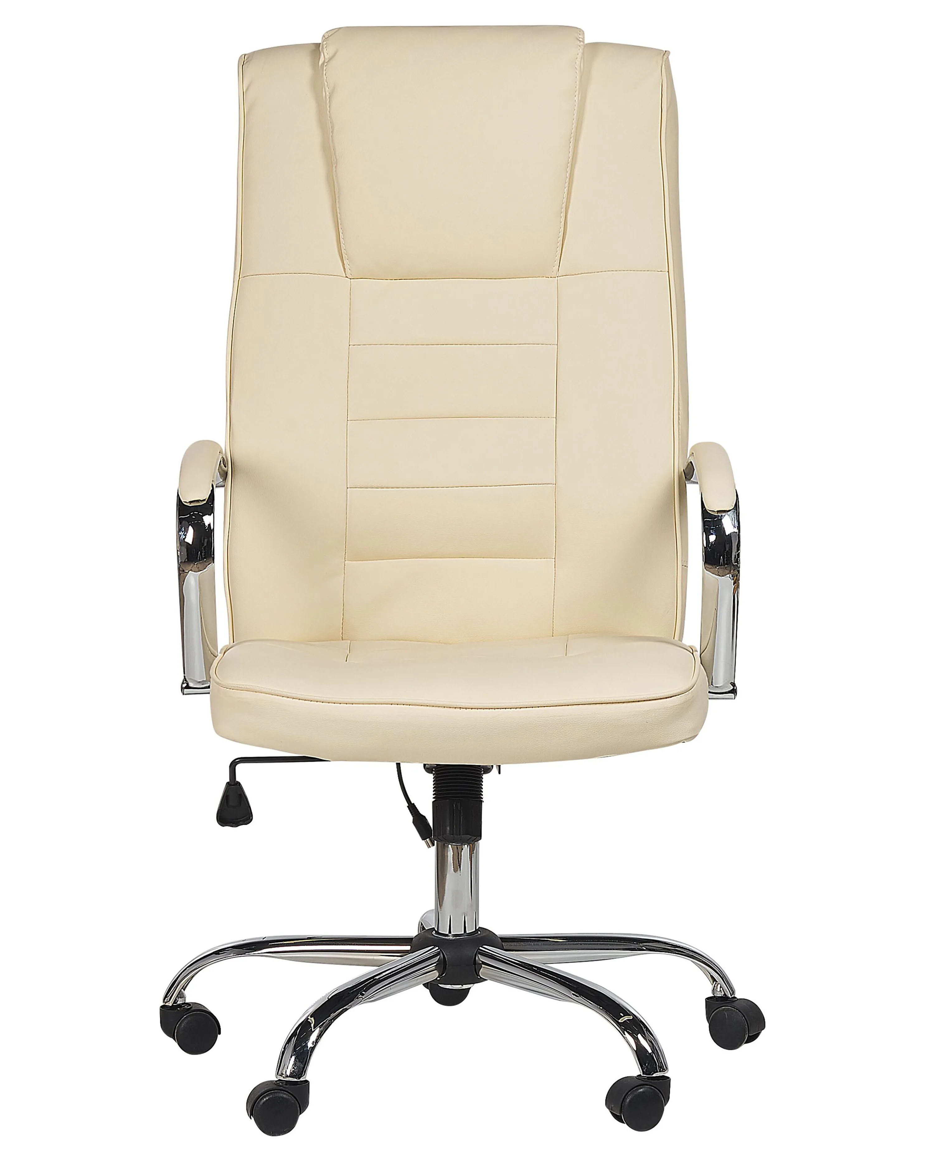 Massagestoel met verwarming GRANDEUR Kunstleer Beige