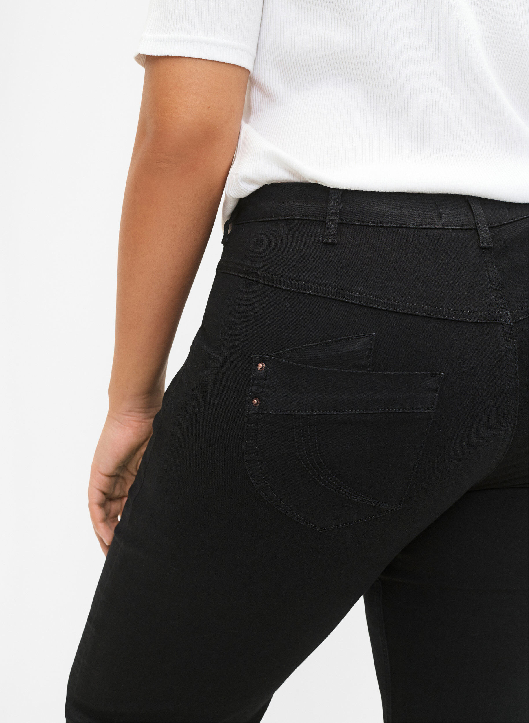Regular fit Gemma jeans med høj talje