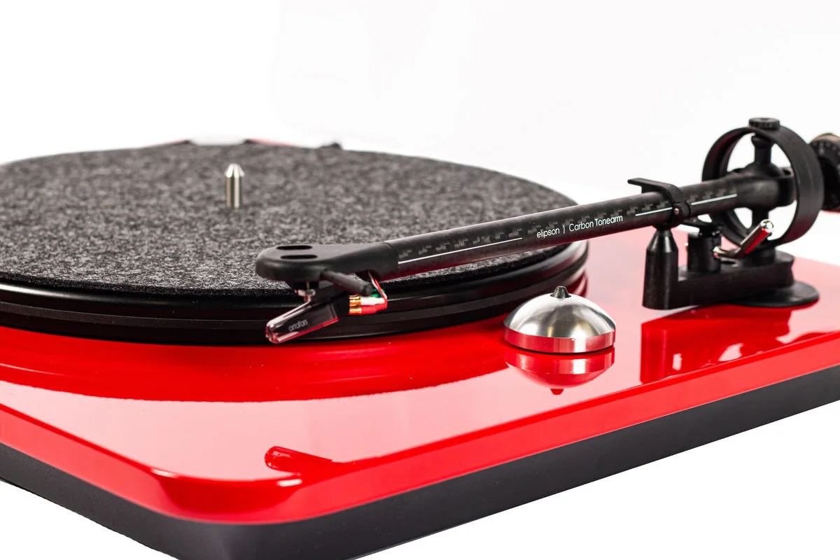 Elipson Chroma 400 RIAA Rouge laqué Platines vinyle hi-fi