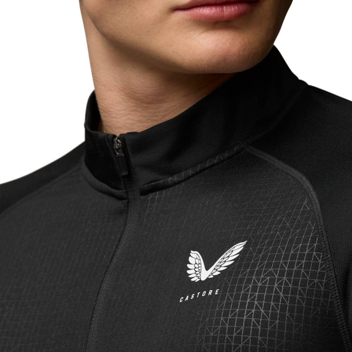 Castore Adapt Lightweight Trainingstrui 1/4-Zip Zwart Wit