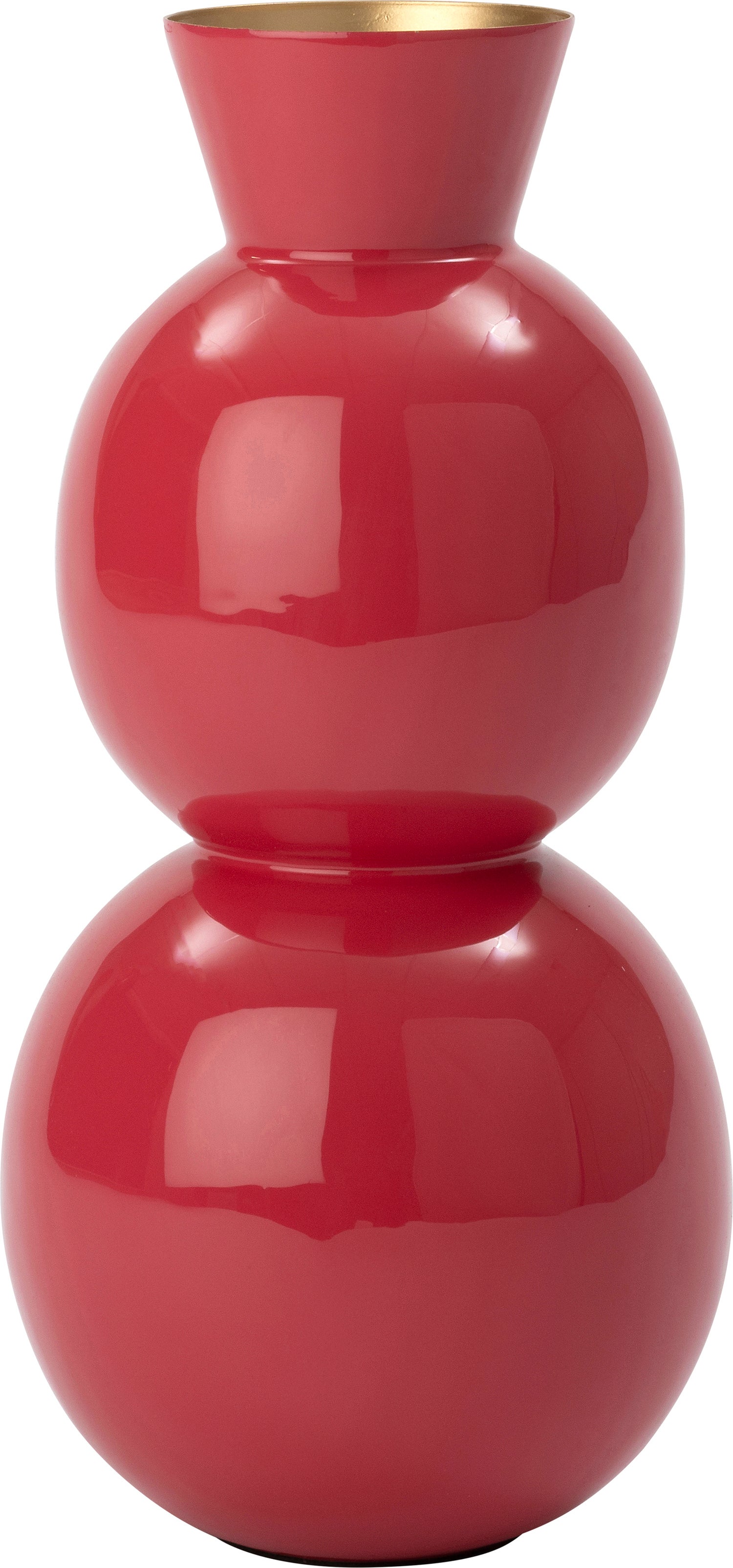 Intratuin vaas Lieve rood D 13 H 26,5 cm