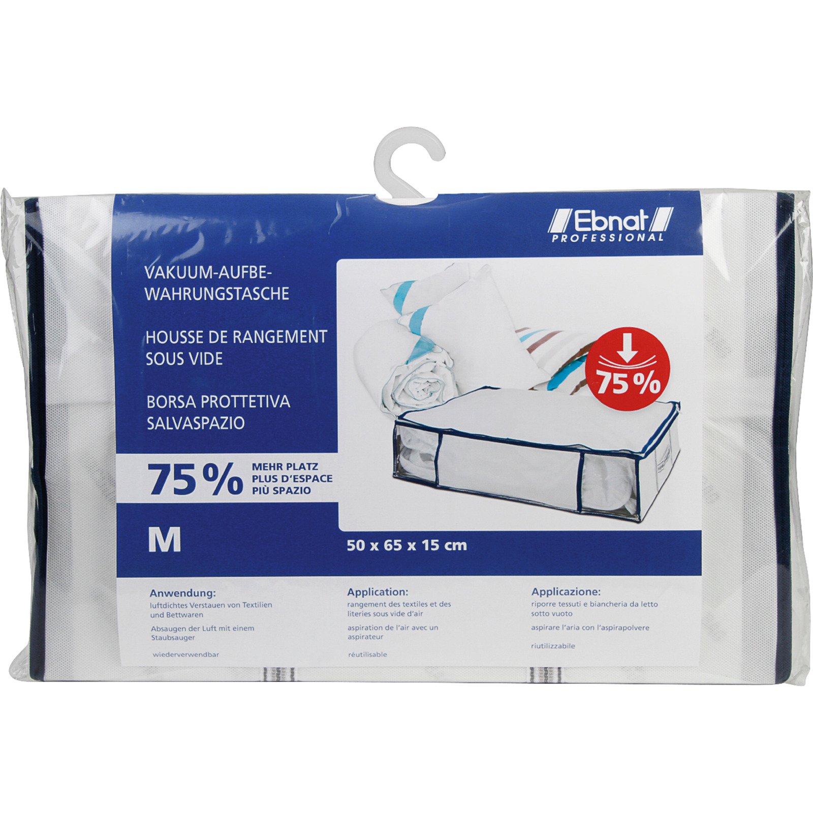 Ebnat Vacuumbeutel mit Hülle, weiss