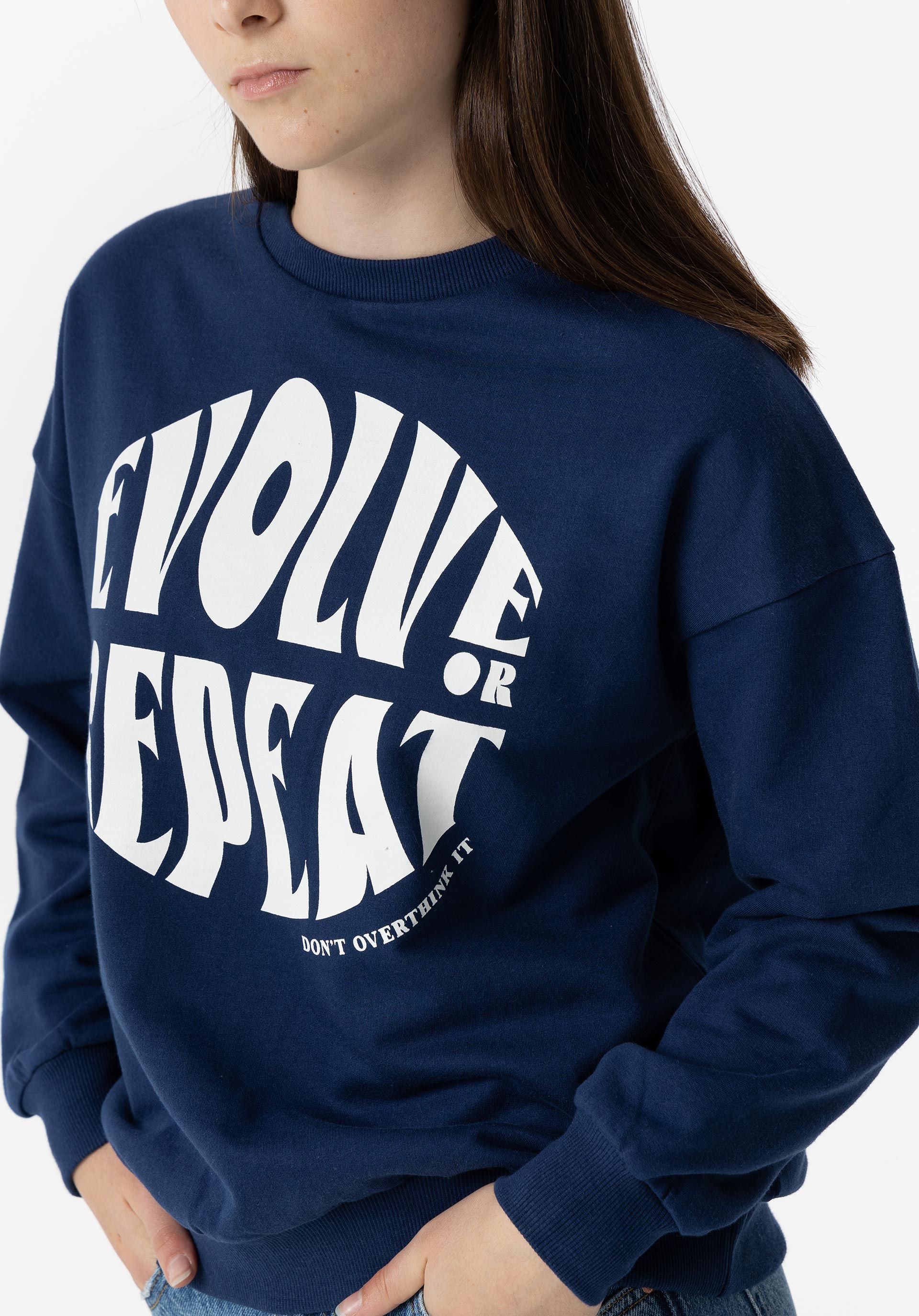 Sweatshirt com Mensagem Frontal