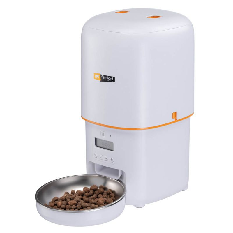 Ferplast Risto pet - Automatische kattenvoerbak - Oranje - xx cm