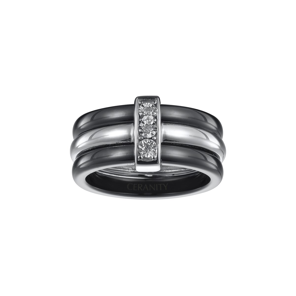 Bague en Argent avec diamant blanc