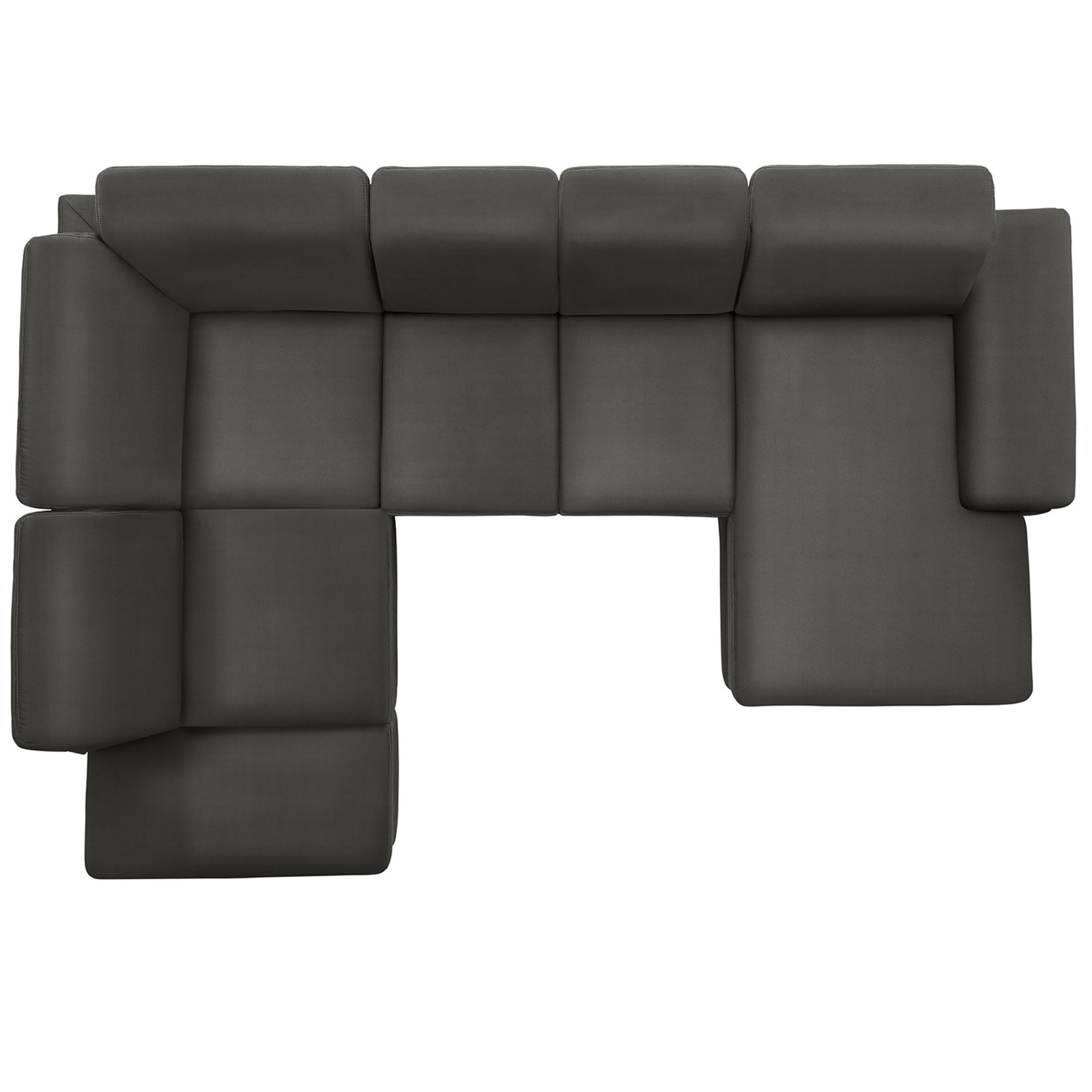 polsterpower Boxspring-Wohnlandschaft - Holiday steel - Basismodell - Recamiere rechts