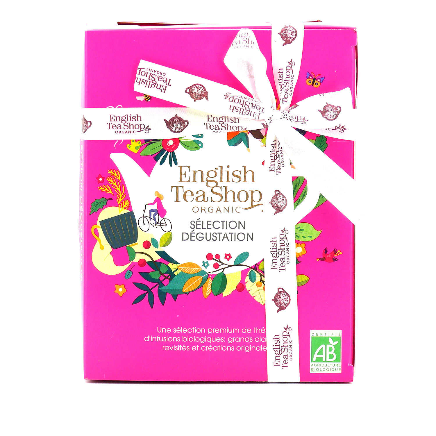 Coffret sélection dégustation - 12 sachets pyramides de thés et d'infusions bio