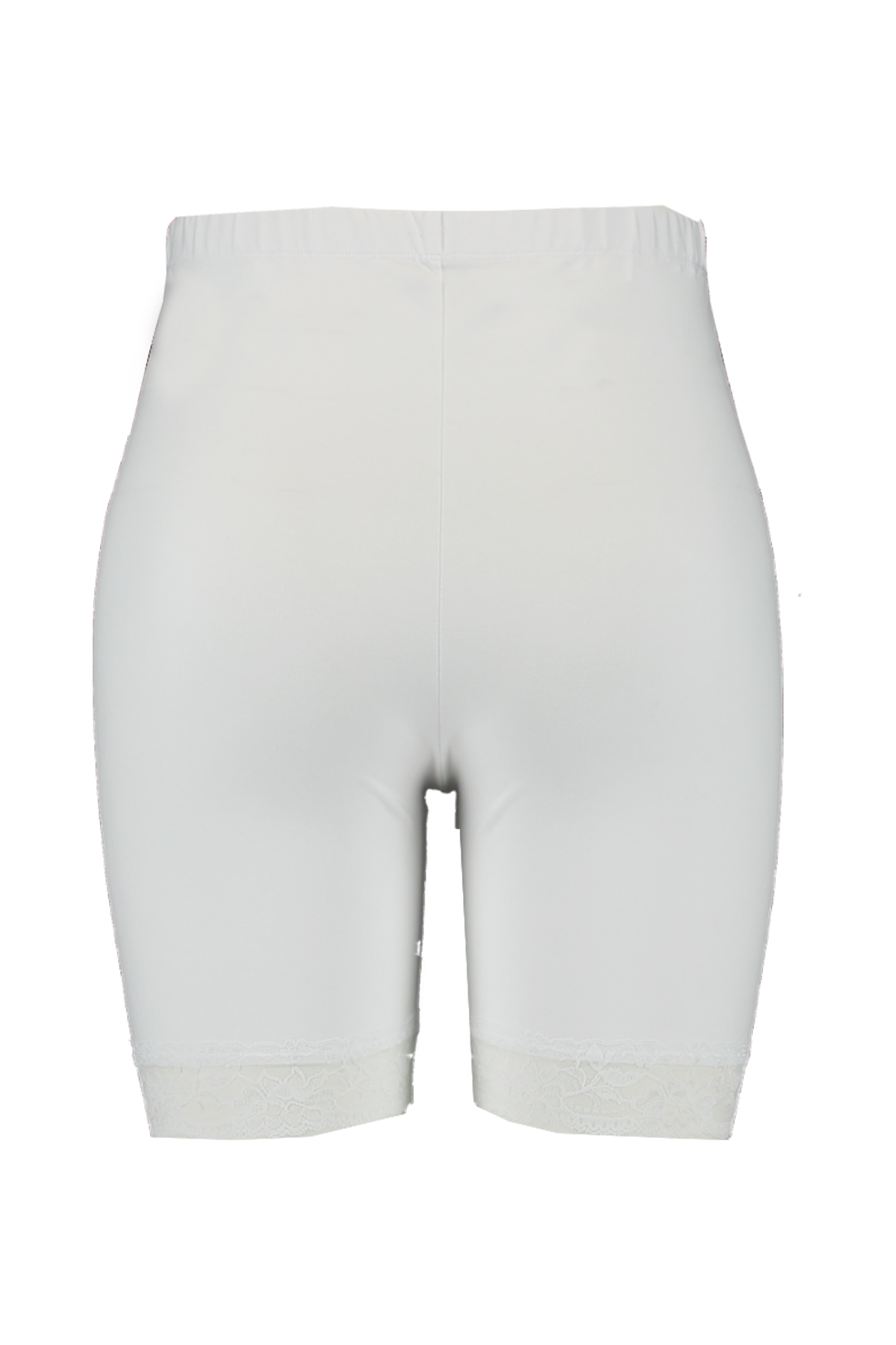 Korte legging met kant Wit