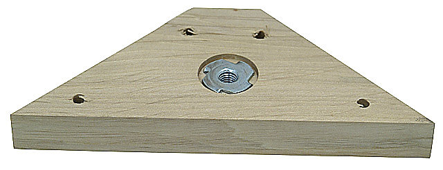 Equerre bois trapézoïdal Ø8mm