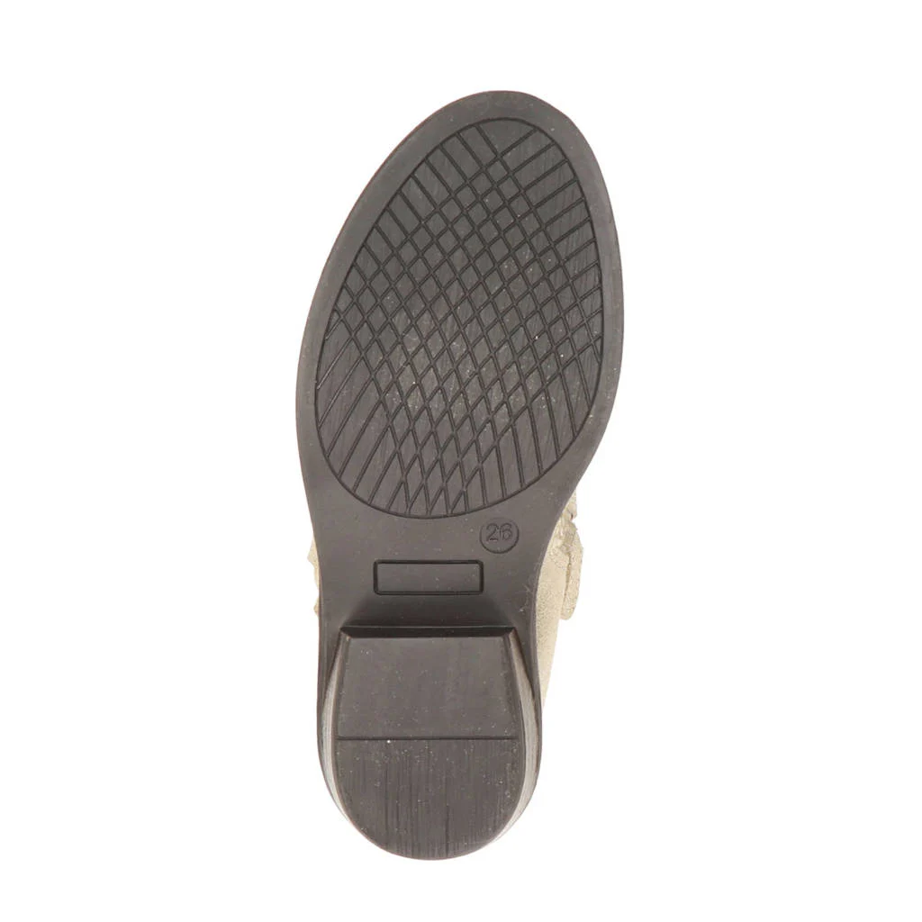 Nelson Kids leren cowboylaarzen goud metallic