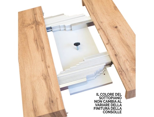 ITAMOBY - Console extensible rio 90x40/300cm frêne blanc