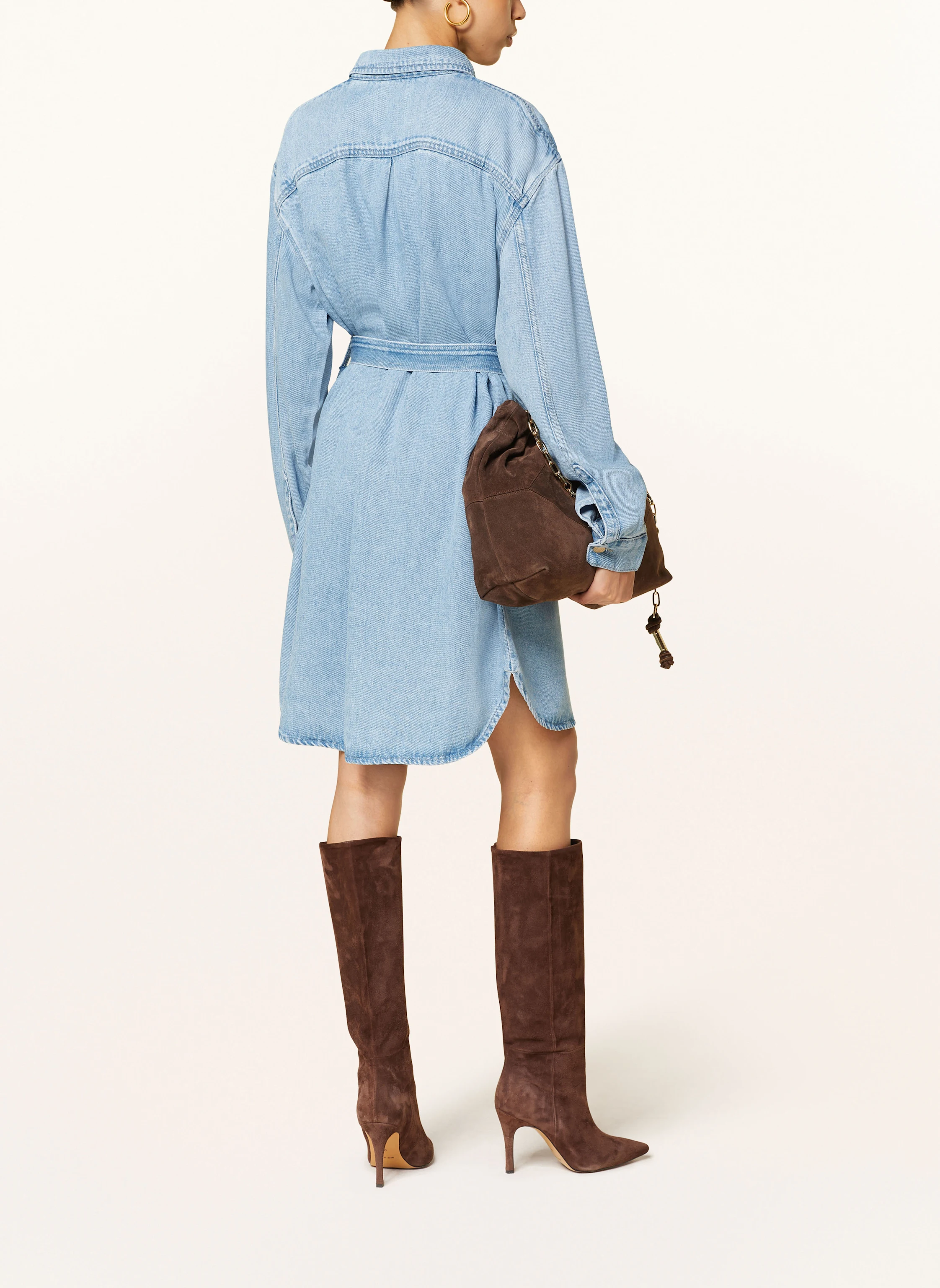 7 for all mankind Hemdblusenkleid in Jeansoptik