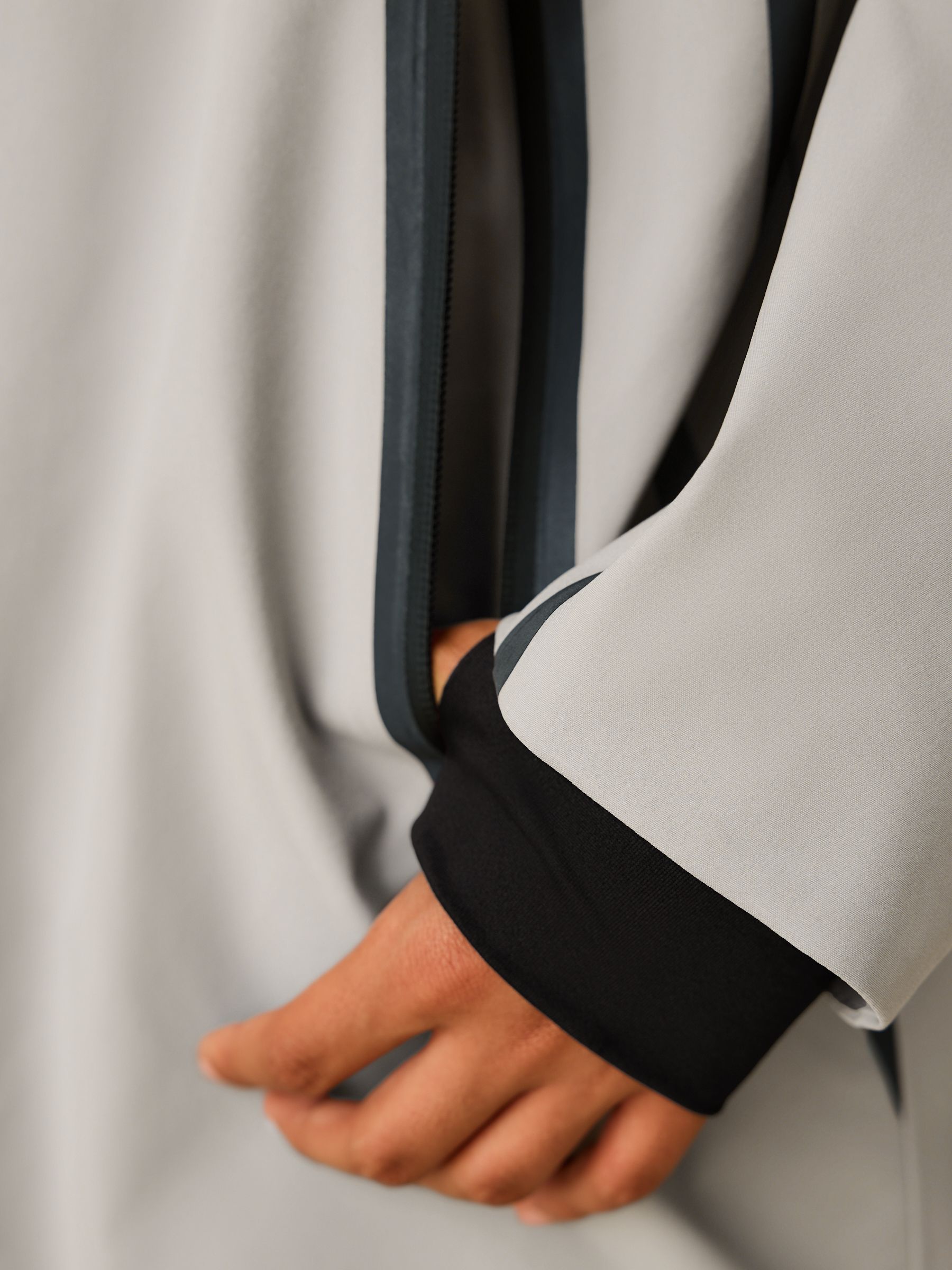 Grijs - Waterdichte reflecterende anorak met fleece voering (3-16jaar)