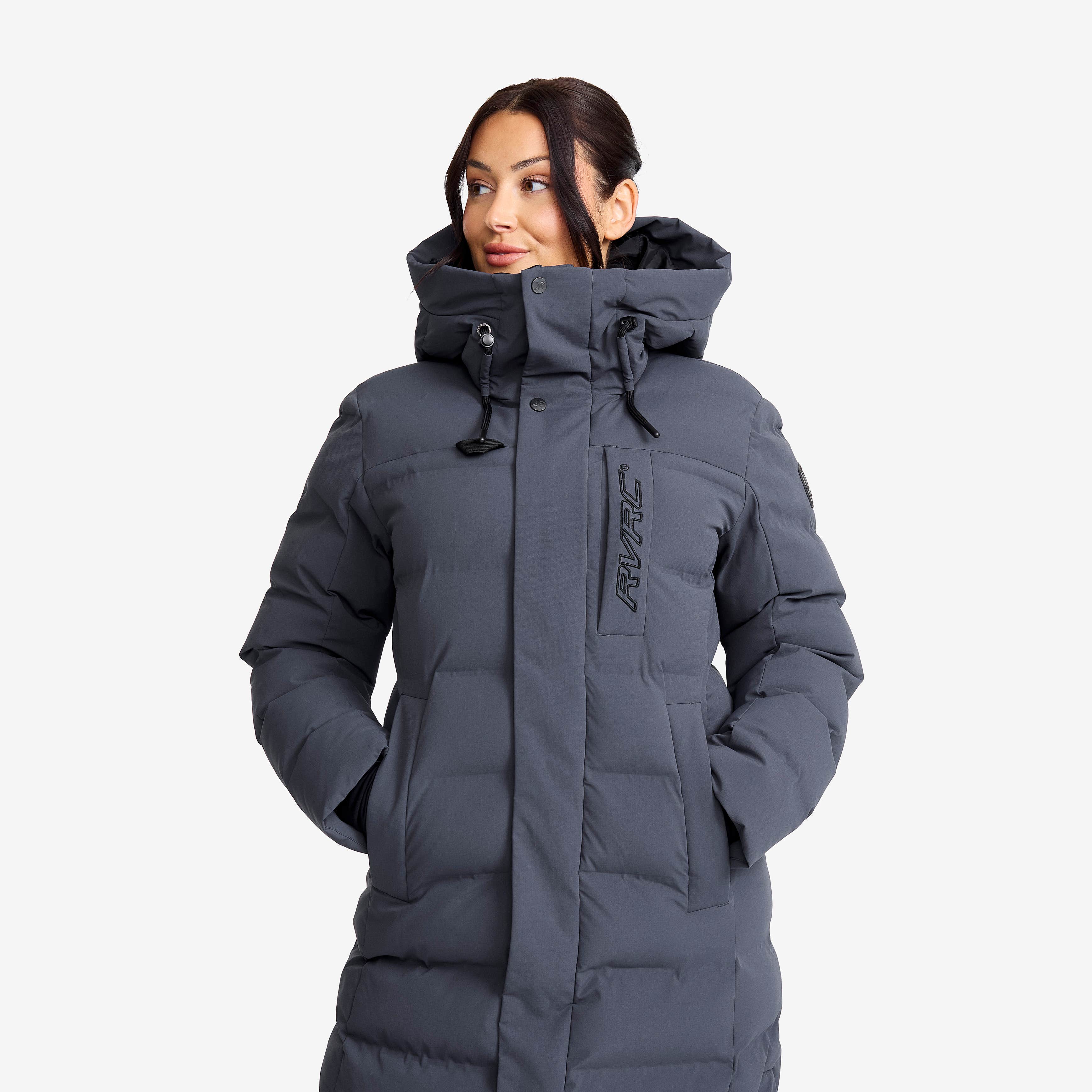 Scenic Insulated Long Parka Dame India Ink