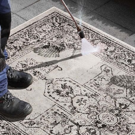Dubbelzijdig Vloerkleed Borbon - Zwart