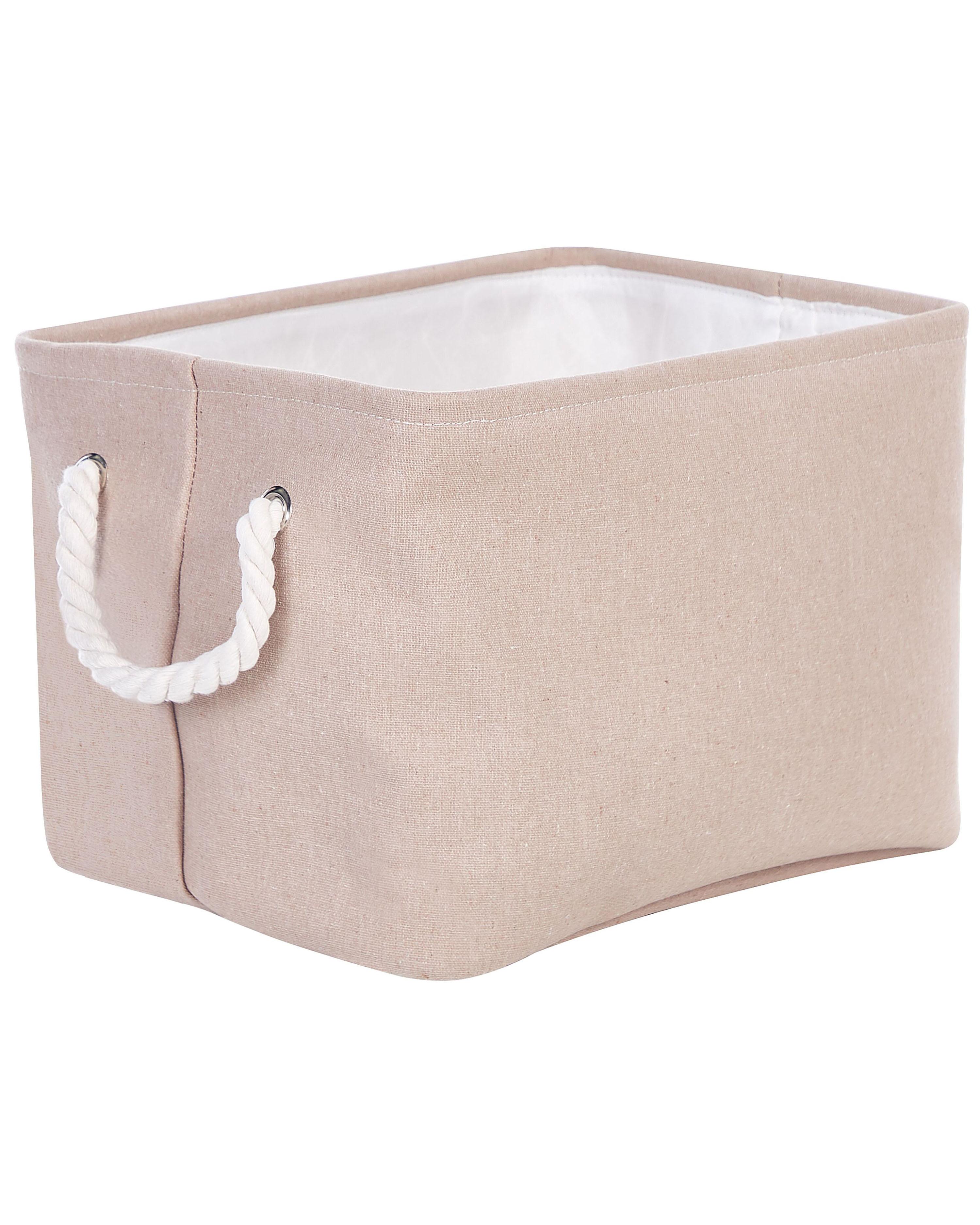 Set van 3 manden DARQAB Katoen Taupe