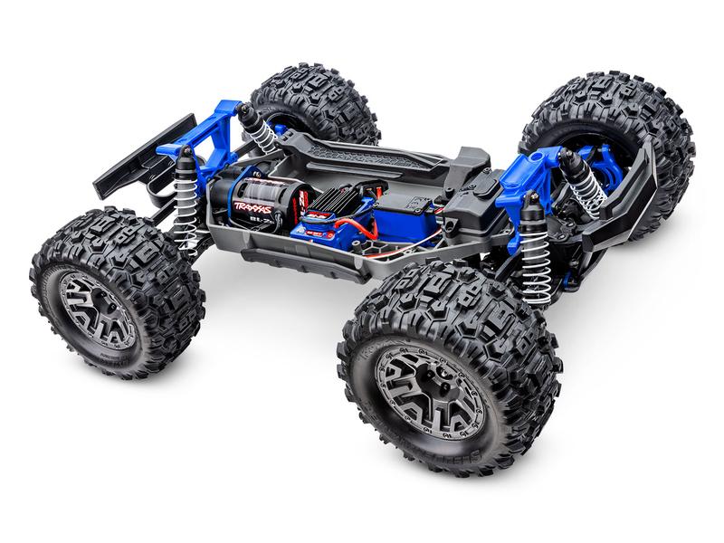 Traxxas Monster Truck Stampede 4x4 BL-2s Blau, ARTR, 1:10 Robuster 4WD Brushless Monstertruck