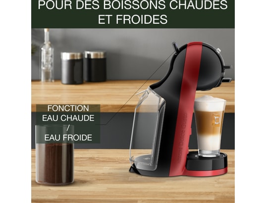 KRUPS - Cafetière à dosette YY5219FD MINI ME Noir et Rouge