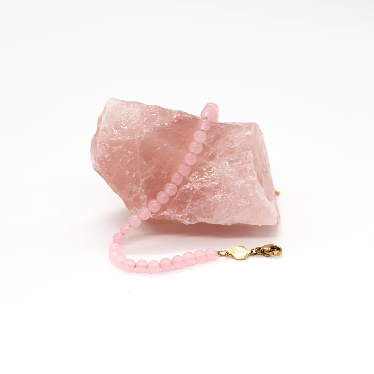 Bracelet Serena en pierres Quartz Rose