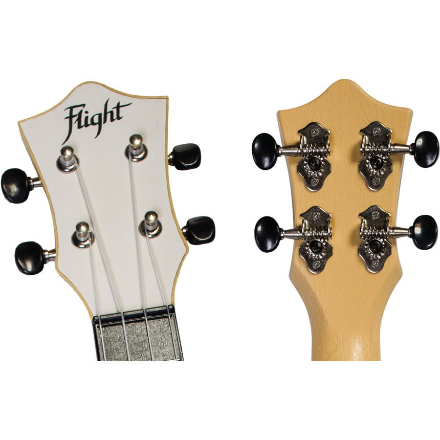 Flight Travel Series TUS35 White sopraan ukelele met gigbag