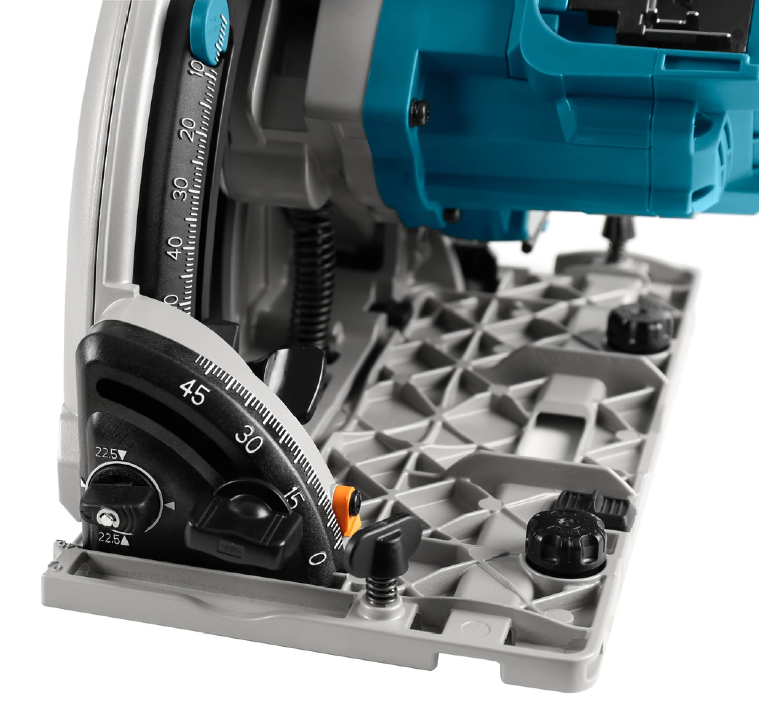 Makita DSP601ZJU2 36V (2x 18V) Li-Ion accu invalcirkelzaag body in Mbox (AWS) incl. geleiderail - 20 x 165mm - koolborstelloos